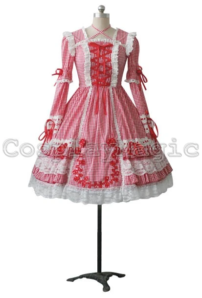 Sweet Lolita Plaid Dress 2 Sweet Lolita Plaid Dress - Image 2
