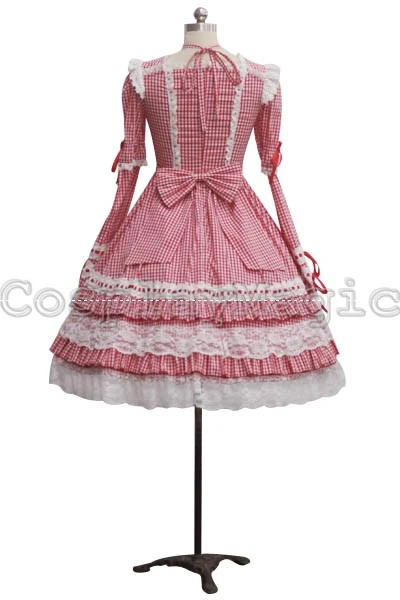 Sweet Lolita Plaid Dress 3 Sweet Lolita Plaid Dress - Image 3