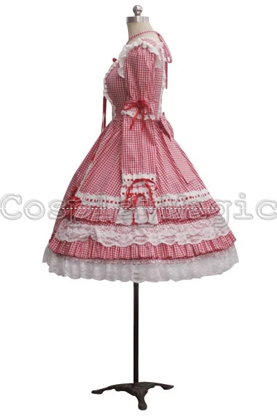 Sweet Lolita Plaid Dress 4 Sweet Lolita Plaid Dress - Image 4