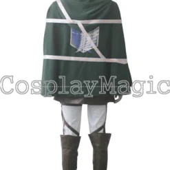 Attack On Titan Eren Jaeger Scouting Legion Uniform Faux Leather -Cosplay Magic Store 15696