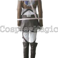 Attack On Titan Mikasa Ackerman Scouting Legion Uniform Faux Leather -Cosplay Magic Store 15702