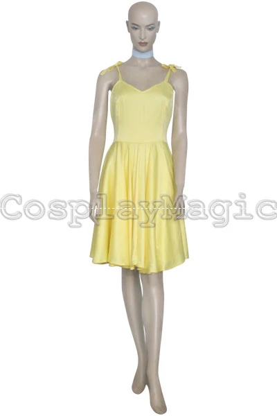 Neon Genesis Evangelion Asuka Yellow Dress Cosplay 2 Neon Genesis Evangelion Asuka Yellow Dress Cosplay - Image 2