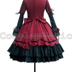 Gothic Lolita Scallop Dress 17 Gothic Lolita Scallop Dress -Cosplay Magic Store 8522