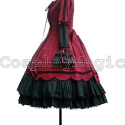 Gothic Lolita Scallop Dress 15 Gothic Lolita Scallop Dress -Cosplay Magic Store 8524