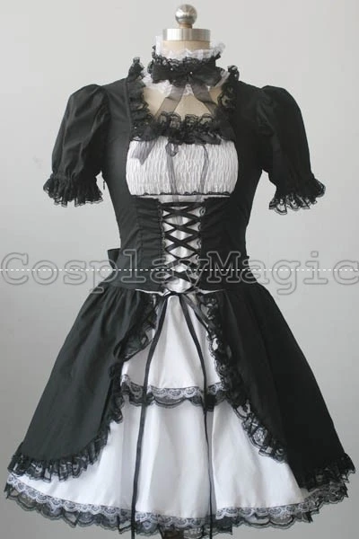 Gothic Lolita Shirred Dress 13 Gothic Lolita Shirred Dress - Image 13