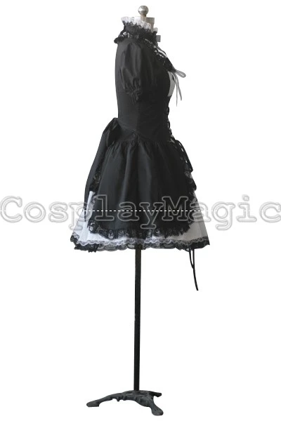 Gothic Lolita Shirred Dress 4 Gothic Lolita Shirred Dress - Image 4