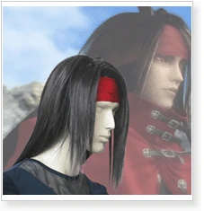 Final Fantasy VII 7 Vincent Valentine Cosplay Wig