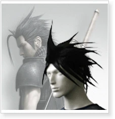 Final Fantasy VII 7 Zack Fair Cosplay Wig
