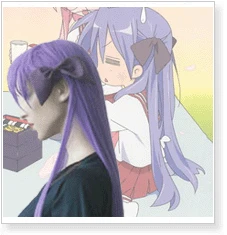 Lucky Star Kagami Hiiragi Cosplay Wig