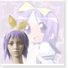 Lucky Star Tsukasa Hiiragi Cosplay Wig