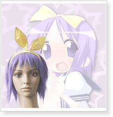 Lucky Star Tsukasa Hiiragi Cosplay Wig