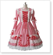 Sweet Lolita Plaid Dress